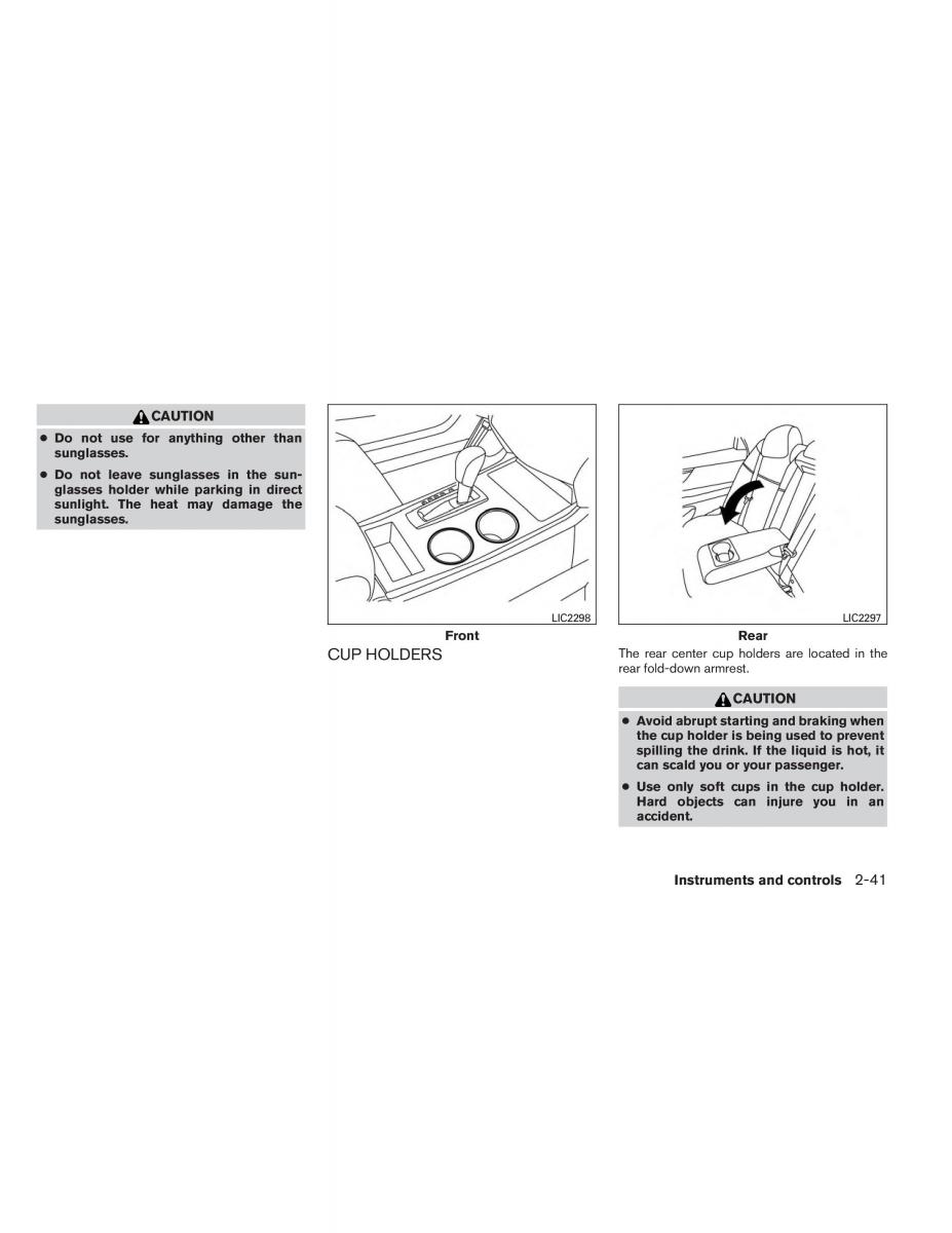 Nissan Altima L33 V 5 owners manual / page 118