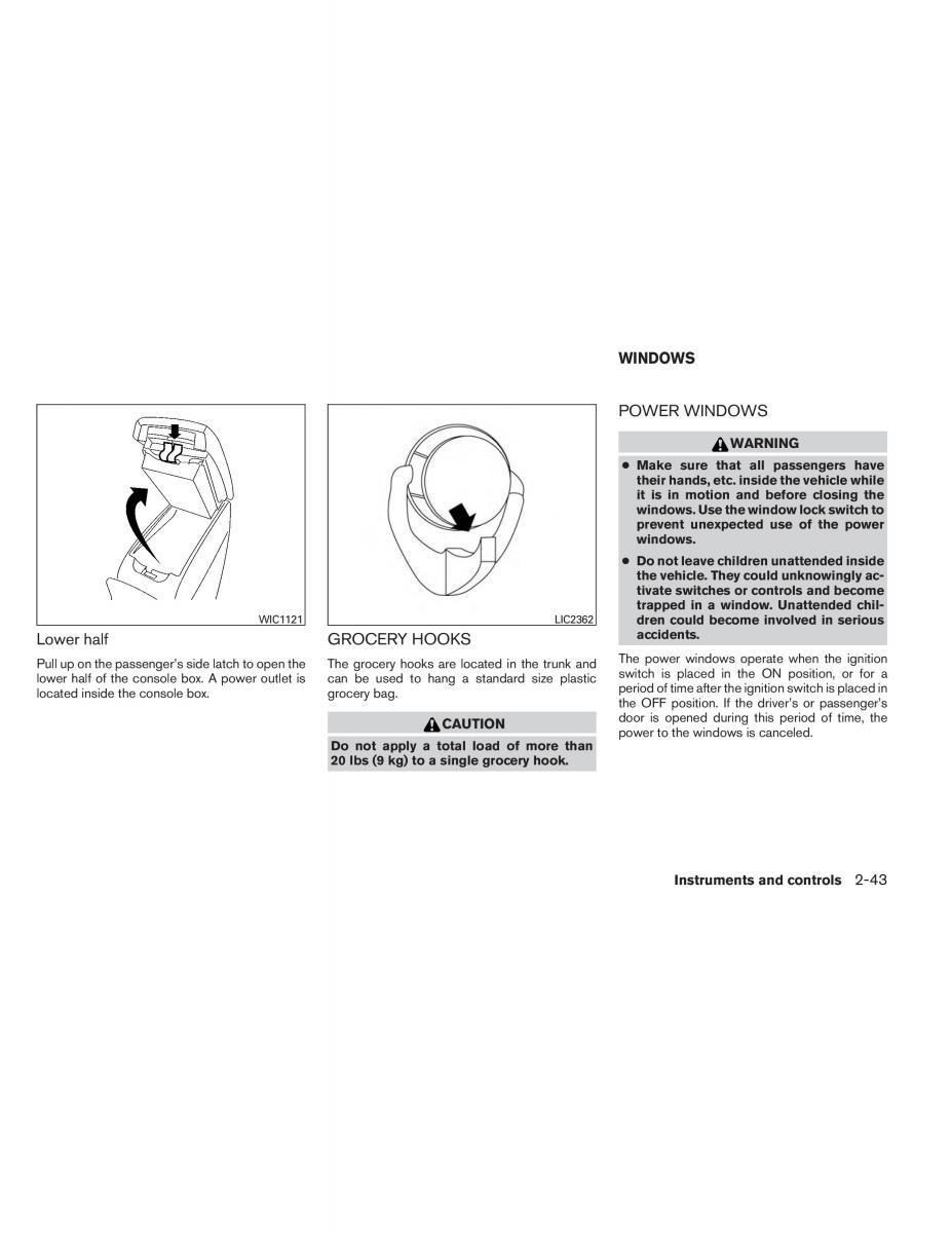 Nissan Altima L33 V 5 owners manual / page 120