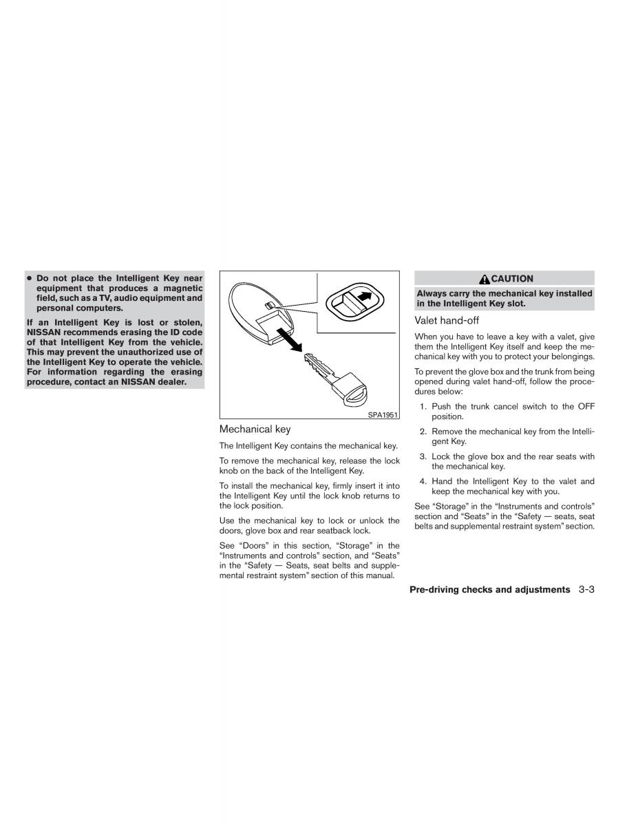 Nissan Altima L33 V 5 owners manual / page 134