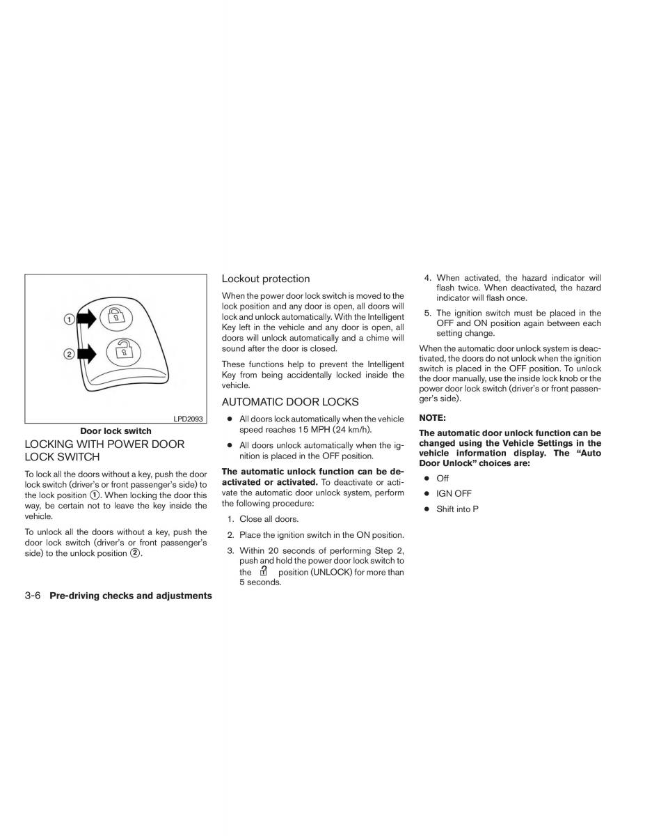 Nissan Altima L33 V 5 owners manual / page 137