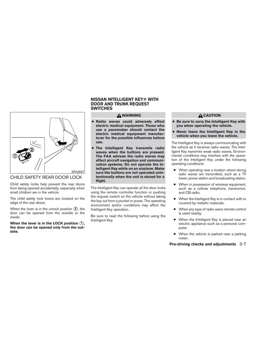 Nissan Altima L33 V 5 owners manual / page 138