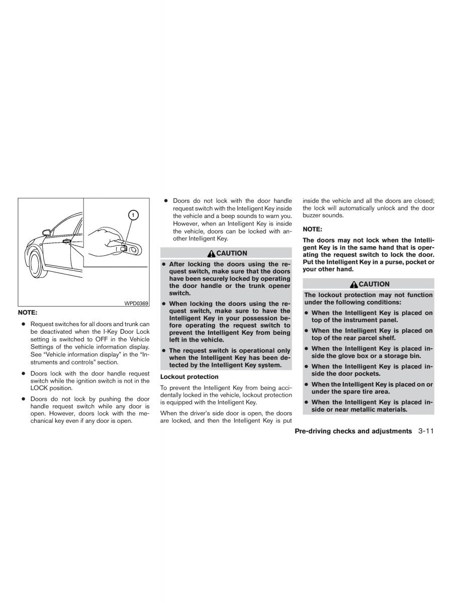 Nissan Altima L33 V 5 owners manual / page 142