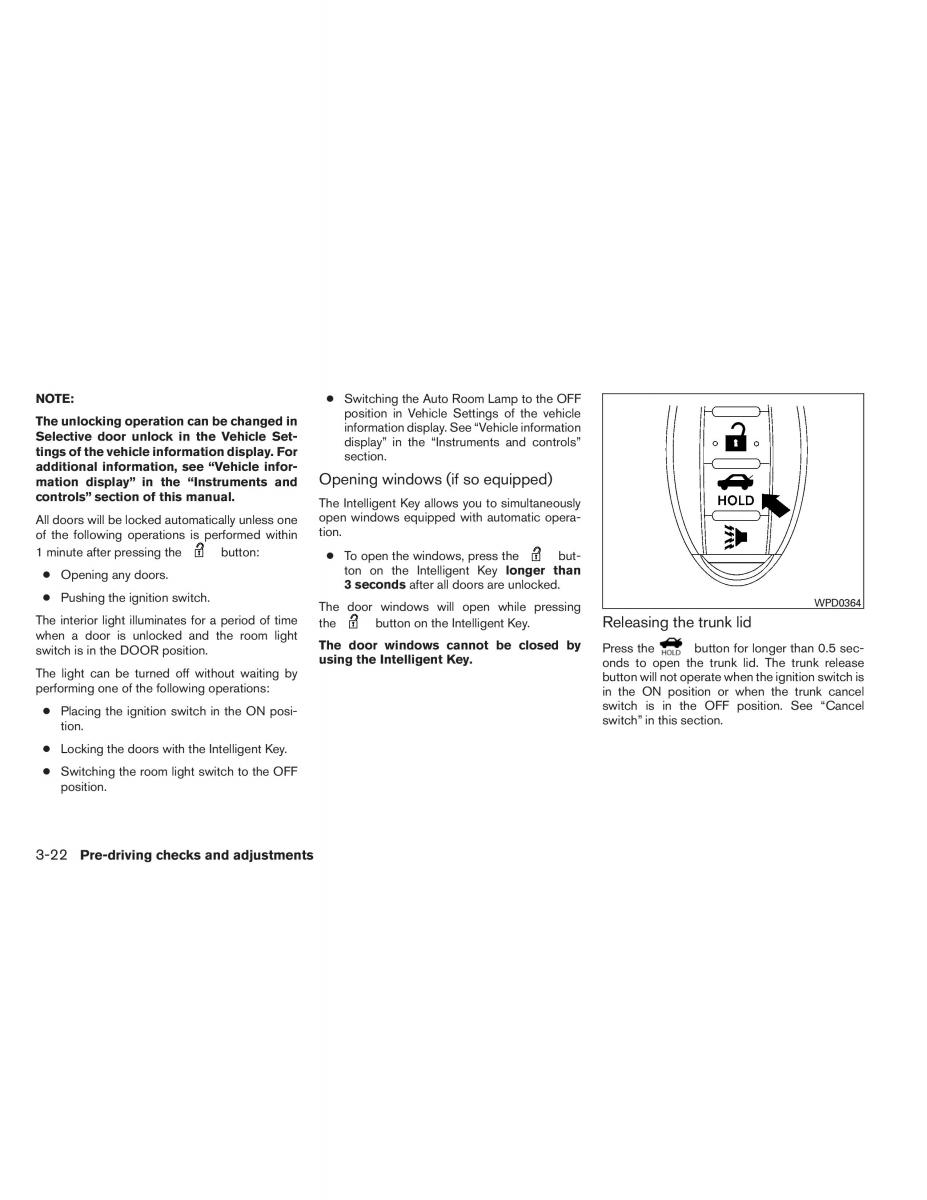 Nissan Altima L33 V 5 owners manual / page 153