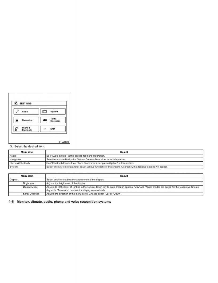 Nissan Altima L33 V 5 owners manual / page 177