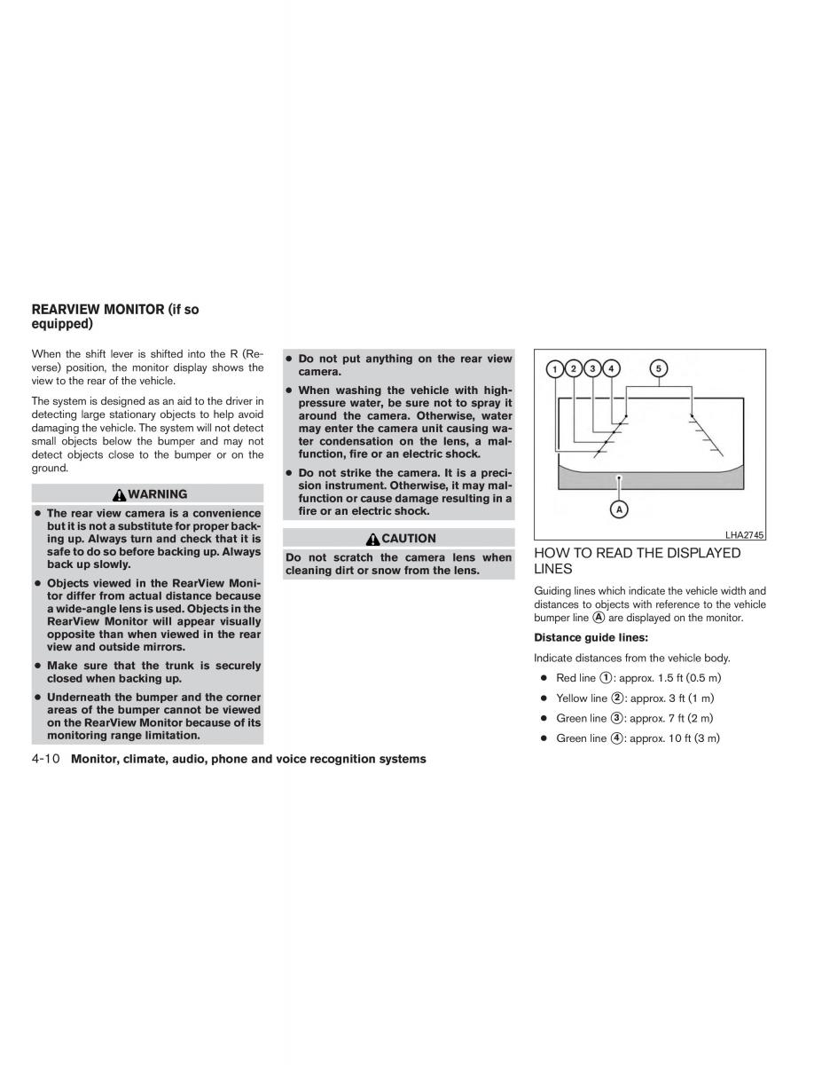 Nissan Altima L33 V 5 owners manual / page 179