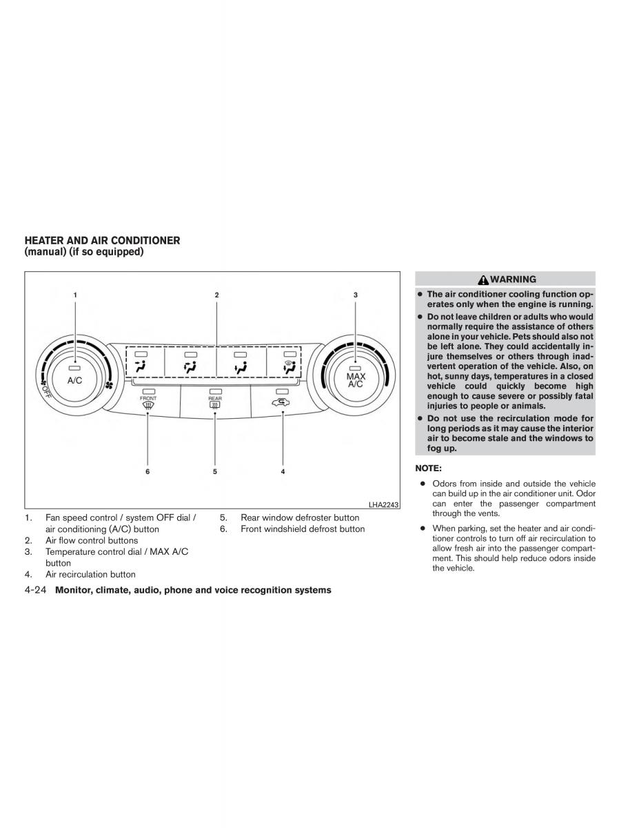 Nissan Altima L33 V 5 owners manual / page 193