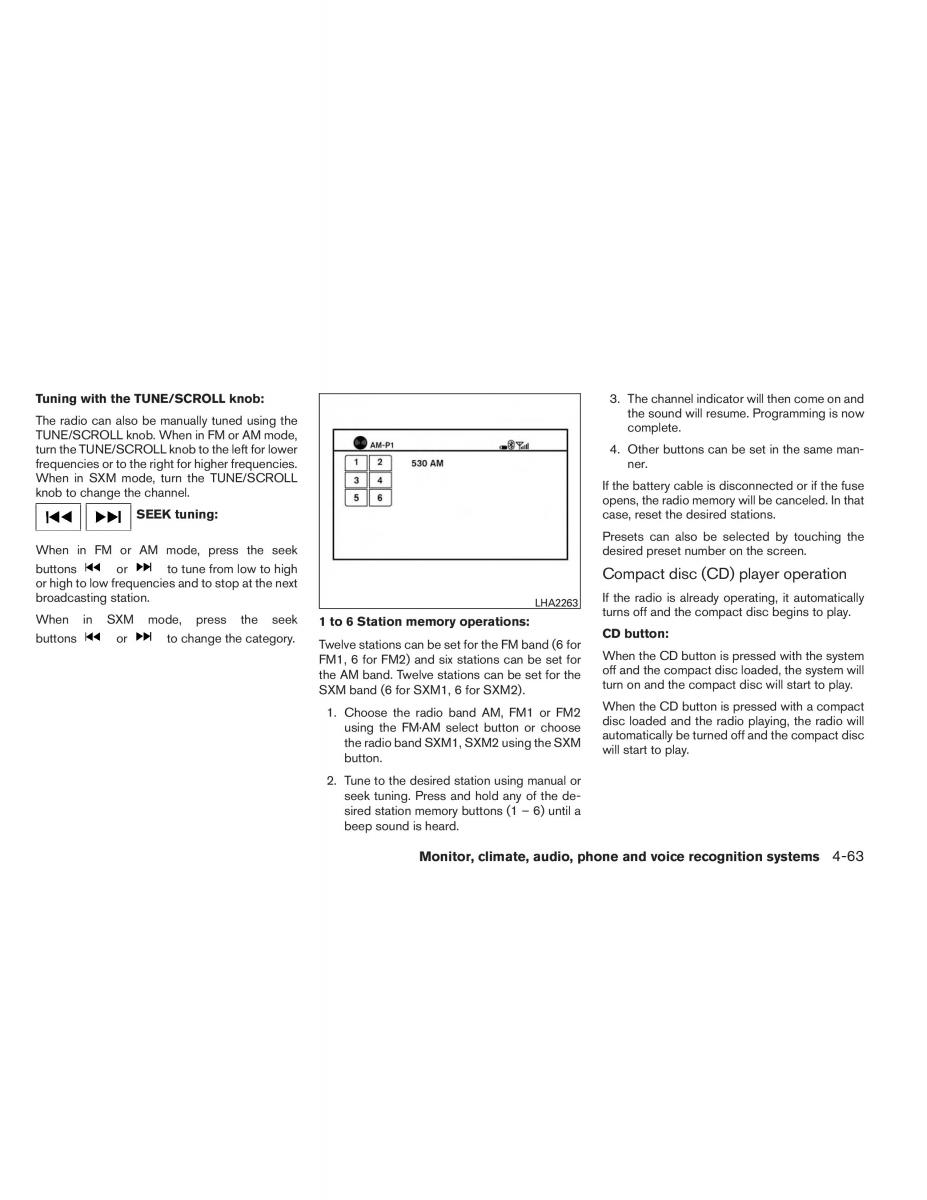 Nissan Altima L33 V 5 owners manual / page 232