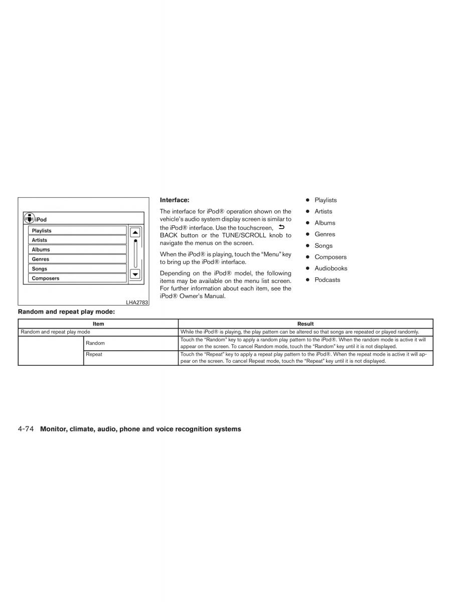 Nissan Altima L33 V 5 owners manual / page 243