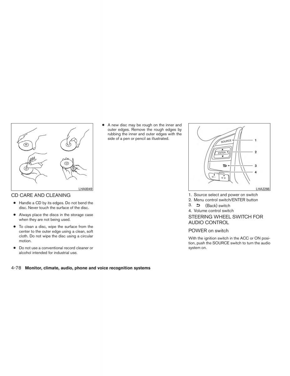 Nissan Altima L33 V 5 owners manual / page 247