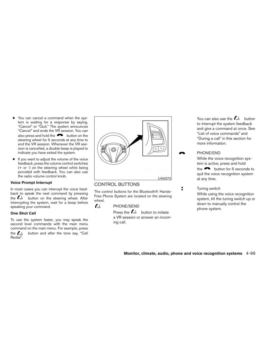 Nissan Altima L33 V 5 owners manual / page 268