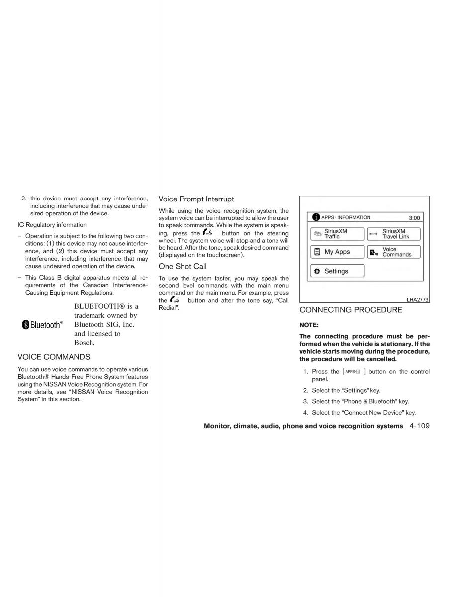 Nissan Altima L33 V 5 owners manual / page 278