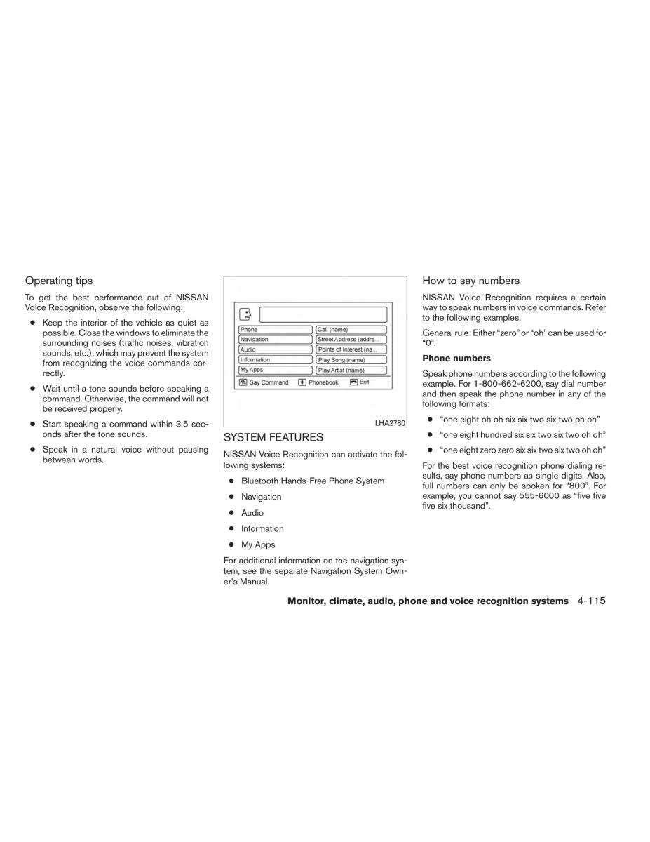 Nissan Altima L33 V 5 owners manual / page 284