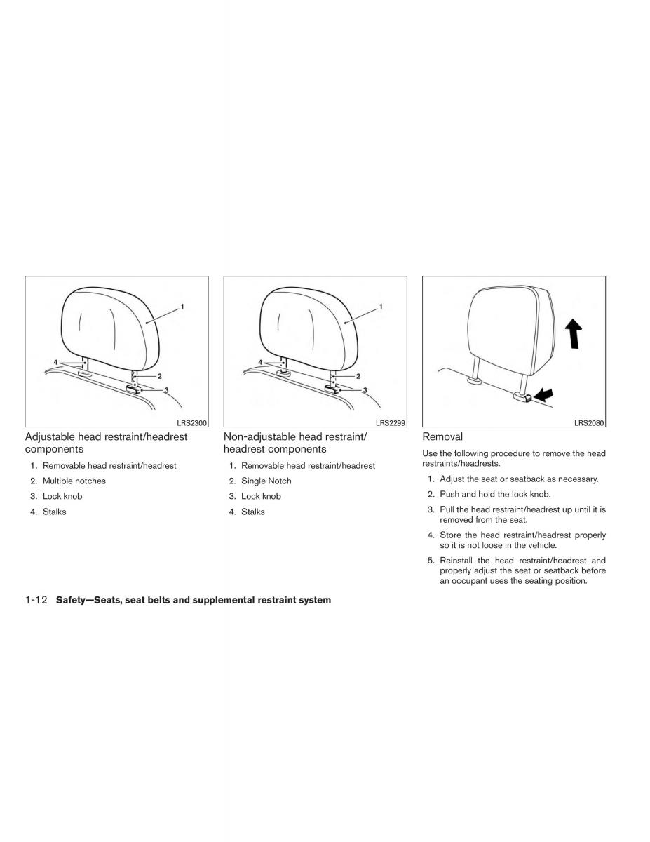 Nissan Altima L33 V 5 owners manual / page 29