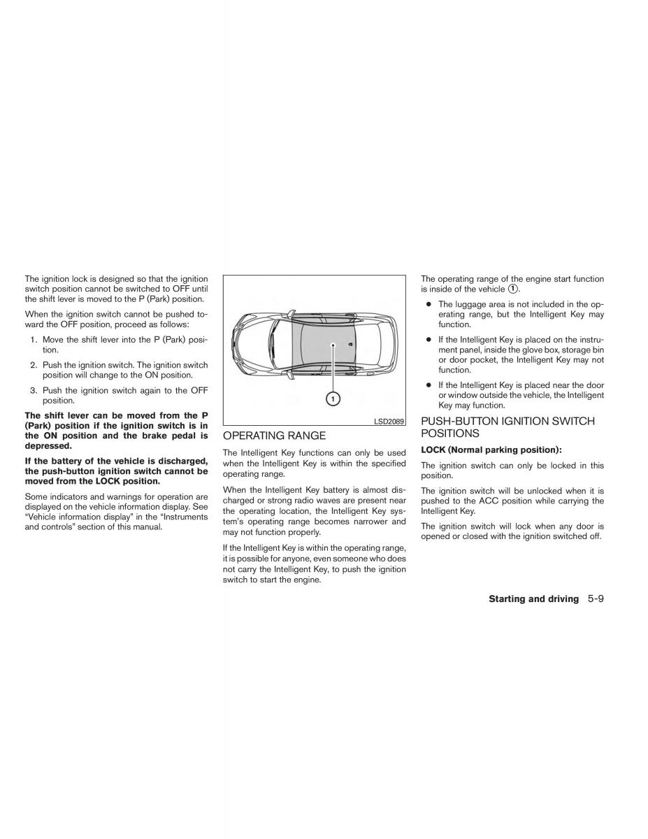 Nissan Altima L33 V 5 owners manual / page 298