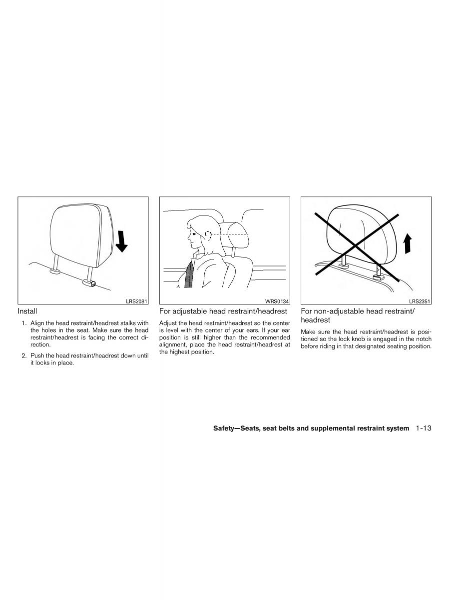 Nissan Altima L33 V 5 owners manual / page 30