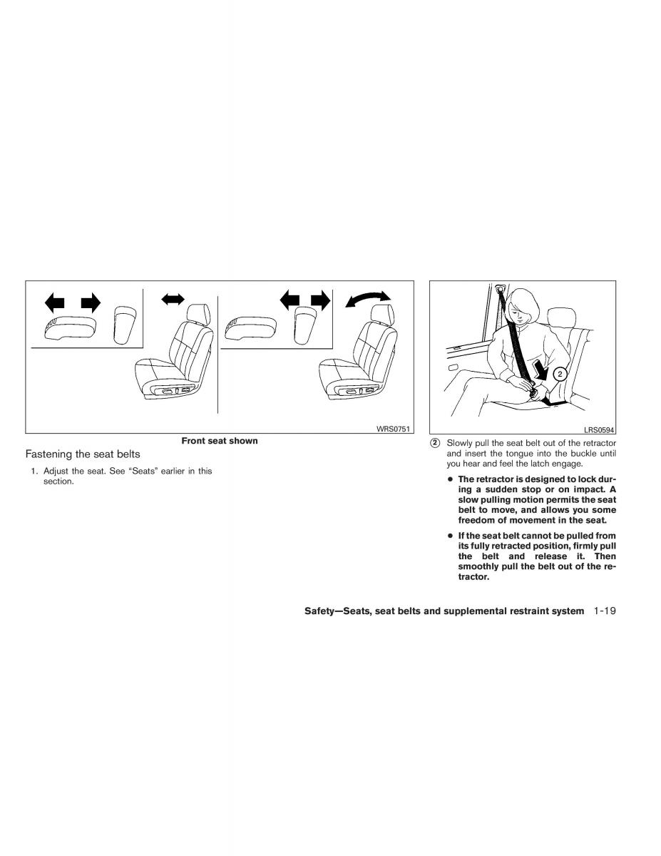 Nissan Altima L33 V 5 owners manual / page 36