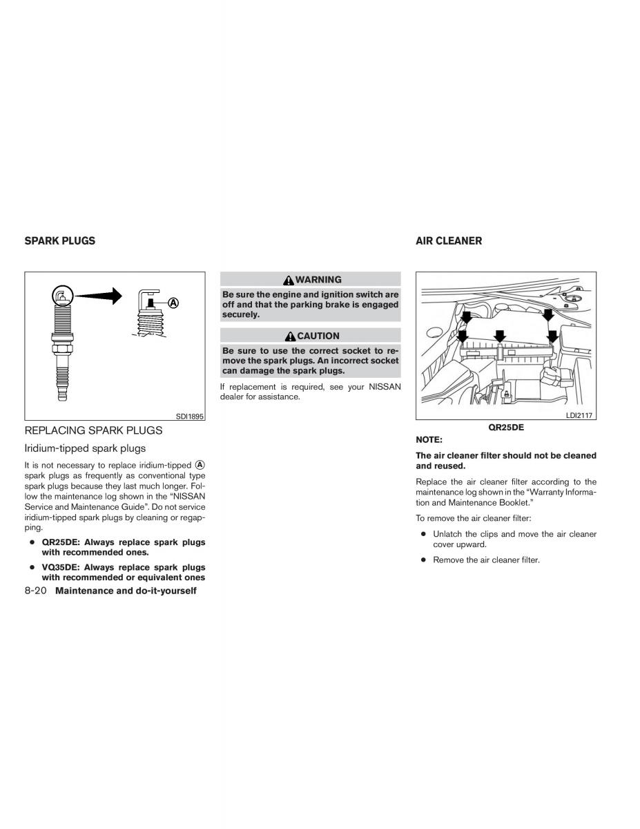 Nissan Altima L33 V 5 owners manual / page 369