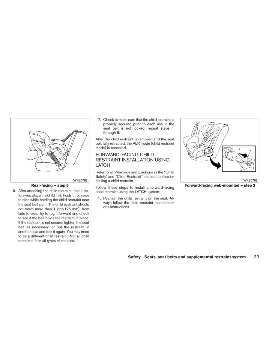 Nissan Altima L33 V 5 owners manual / page 50