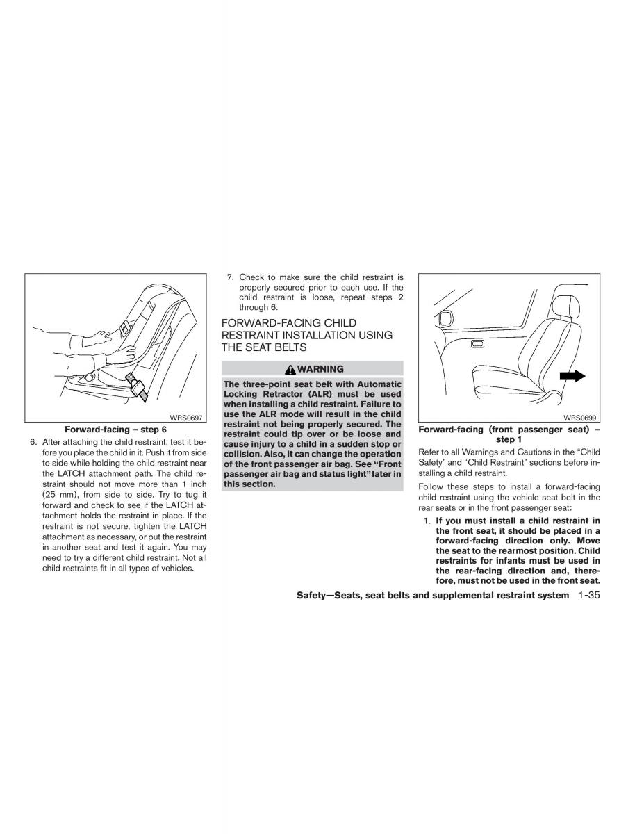 Nissan Altima L33 V 5 owners manual / page 52