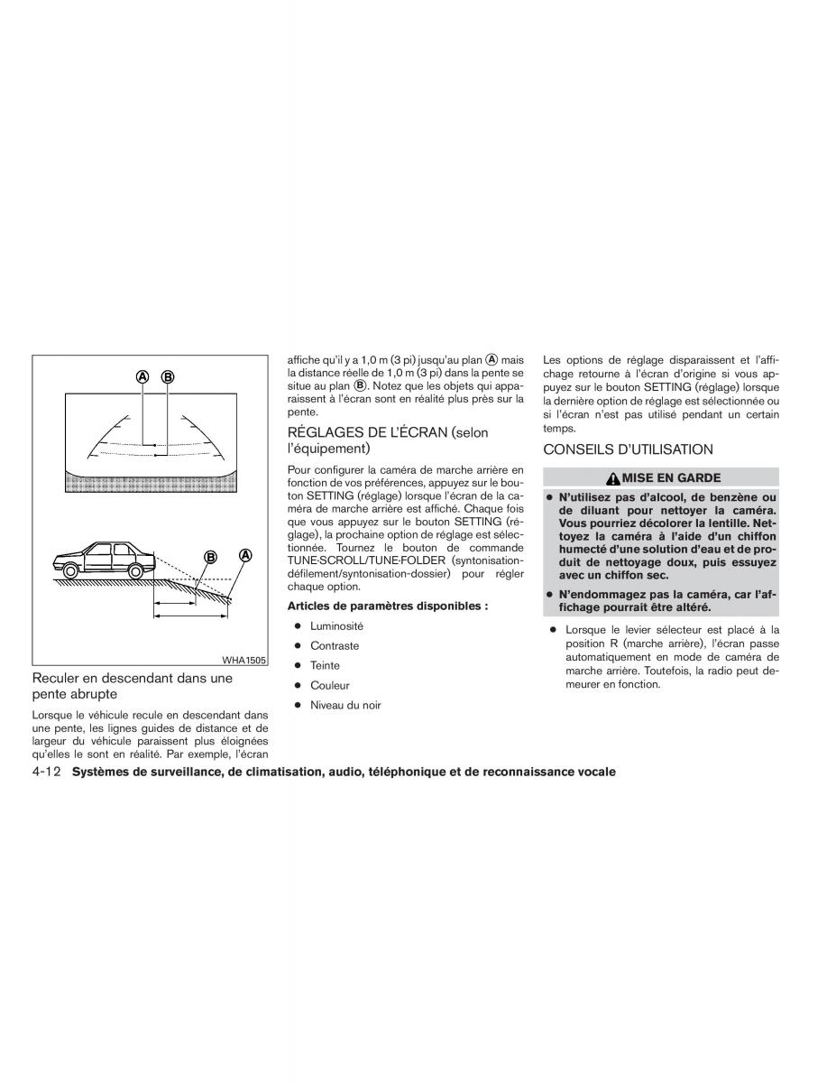 Nissan Altima L33 V 5 manuel du proprietaire / page 209