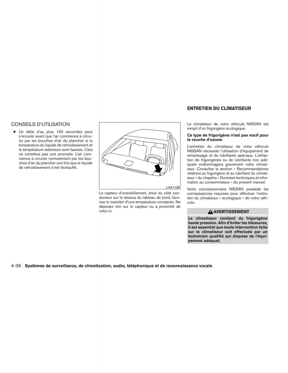 Nissan Altima L33 V 5 manuel du proprietaire / page 233