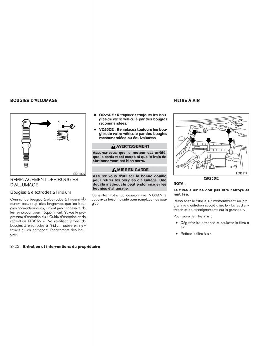 Nissan Altima L33 V 5 manuel du proprietaire / page 427