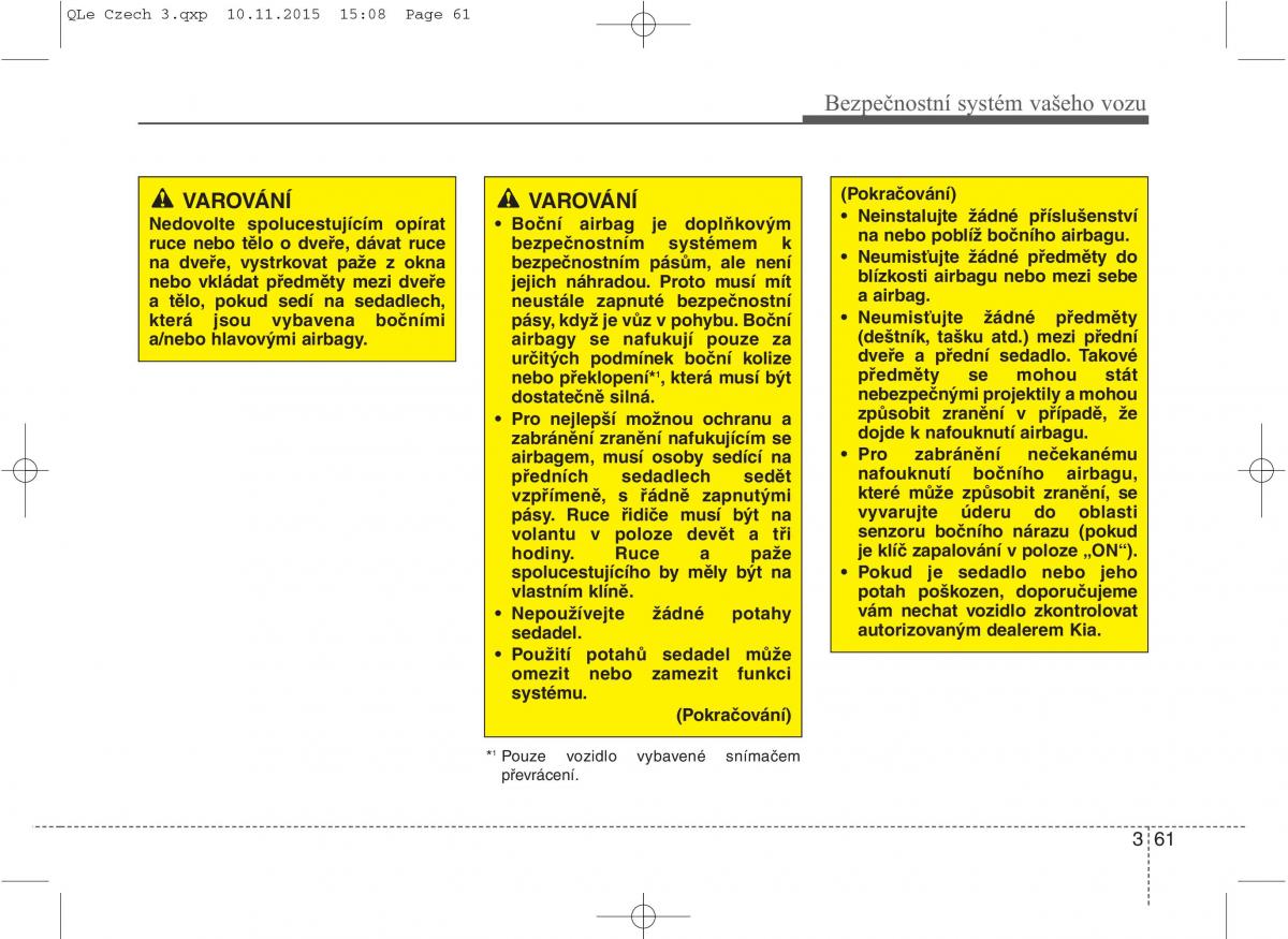 KIA Sportage IV navod k obsludze / page 79