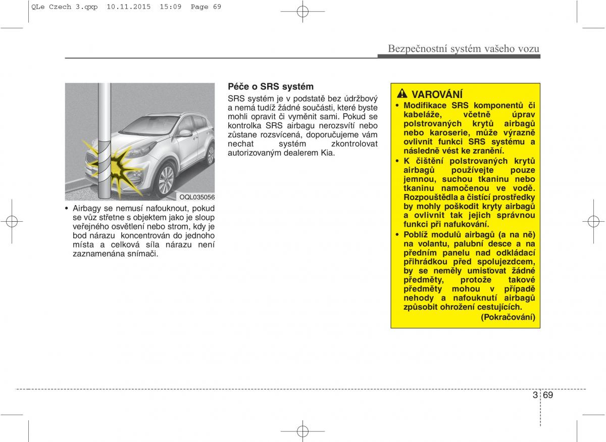 KIA Sportage IV navod k obsludze / page 87