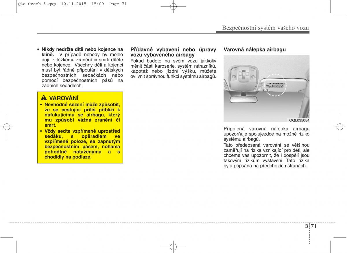 KIA Sportage IV navod k obsludze / page 89