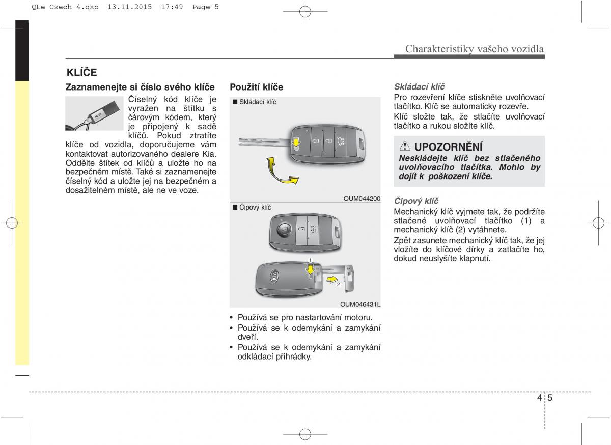 KIA Sportage IV navod k obsludze / page 94