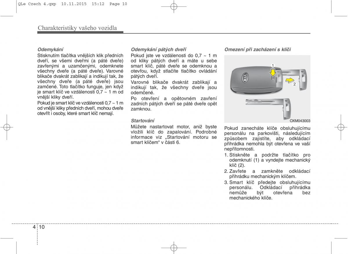 KIA Sportage IV navod k obsludze / page 99