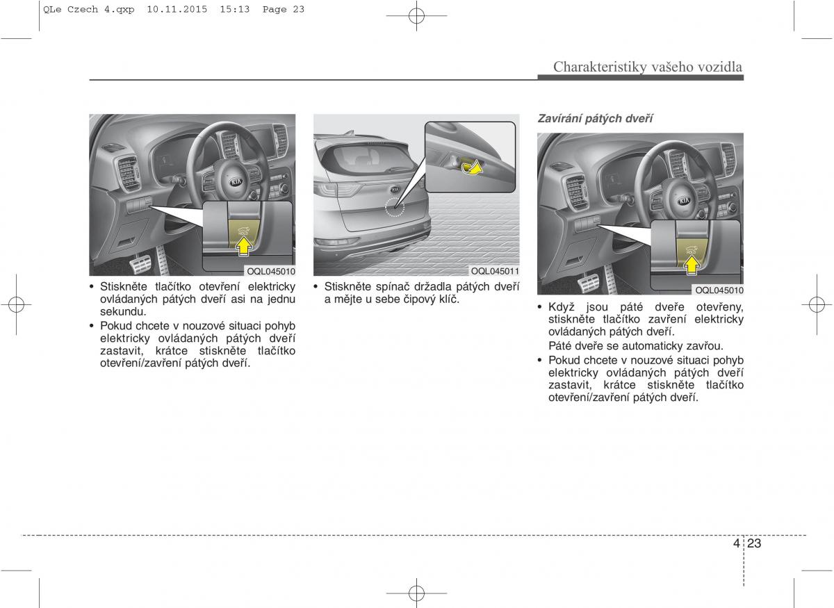 KIA Sportage IV navod k obsludze / page 112