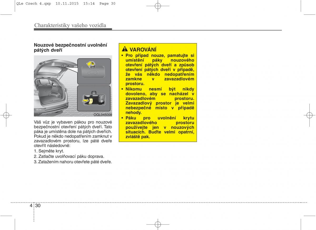 KIA Sportage IV navod k obsludze / page 119