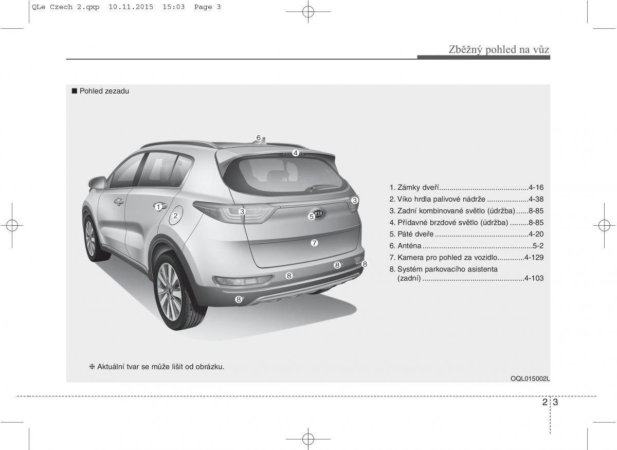 KIA Sportage IV navod k obsludze / page 13