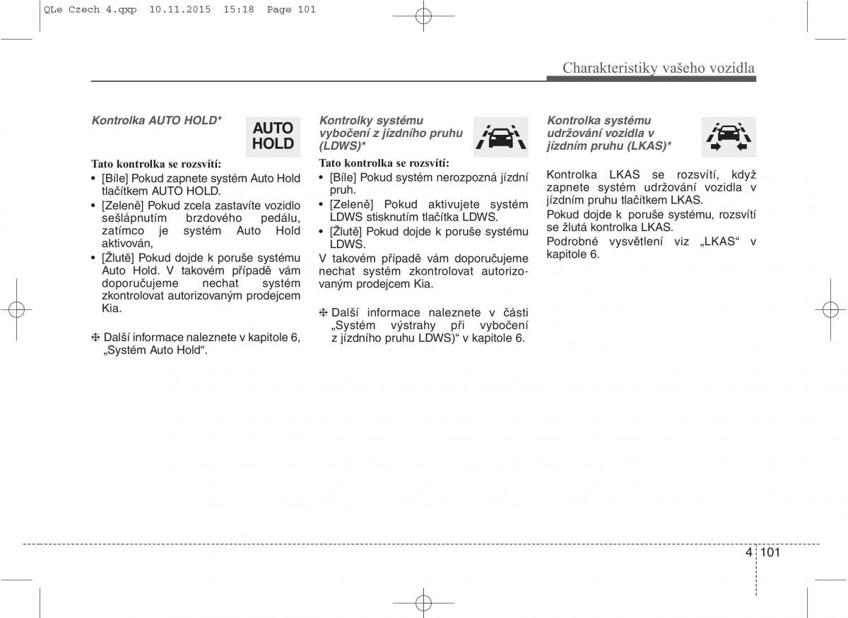 KIA Sportage IV navod k obsludze / page 190