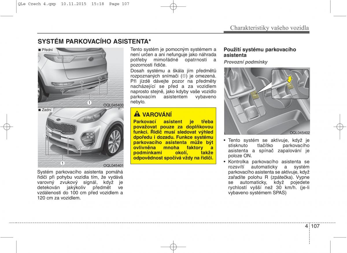 KIA Sportage IV navod k obsludze / page 196