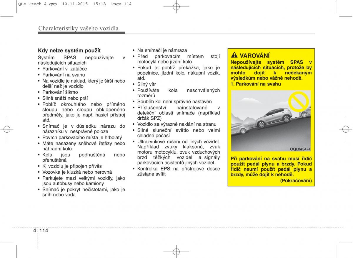 KIA Sportage IV navod k obsludze / page 203