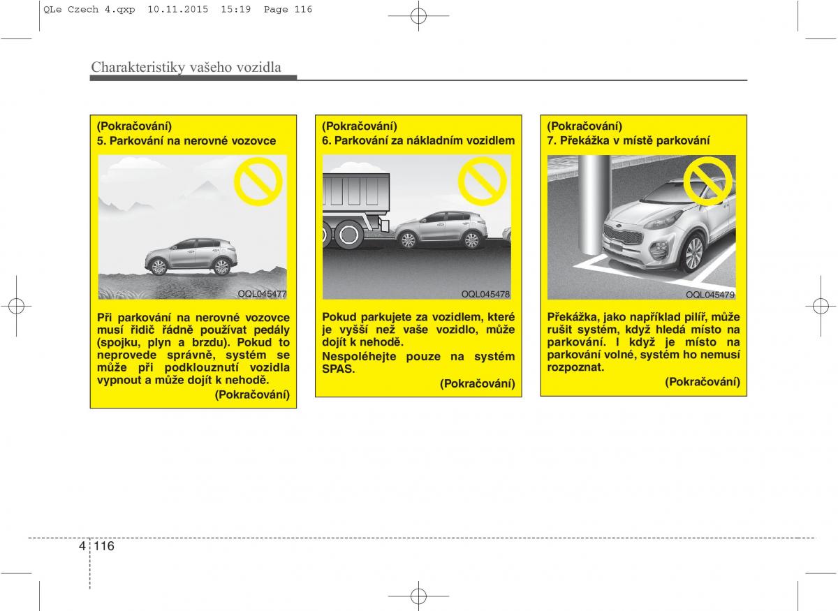 KIA Sportage IV navod k obsludze / page 205