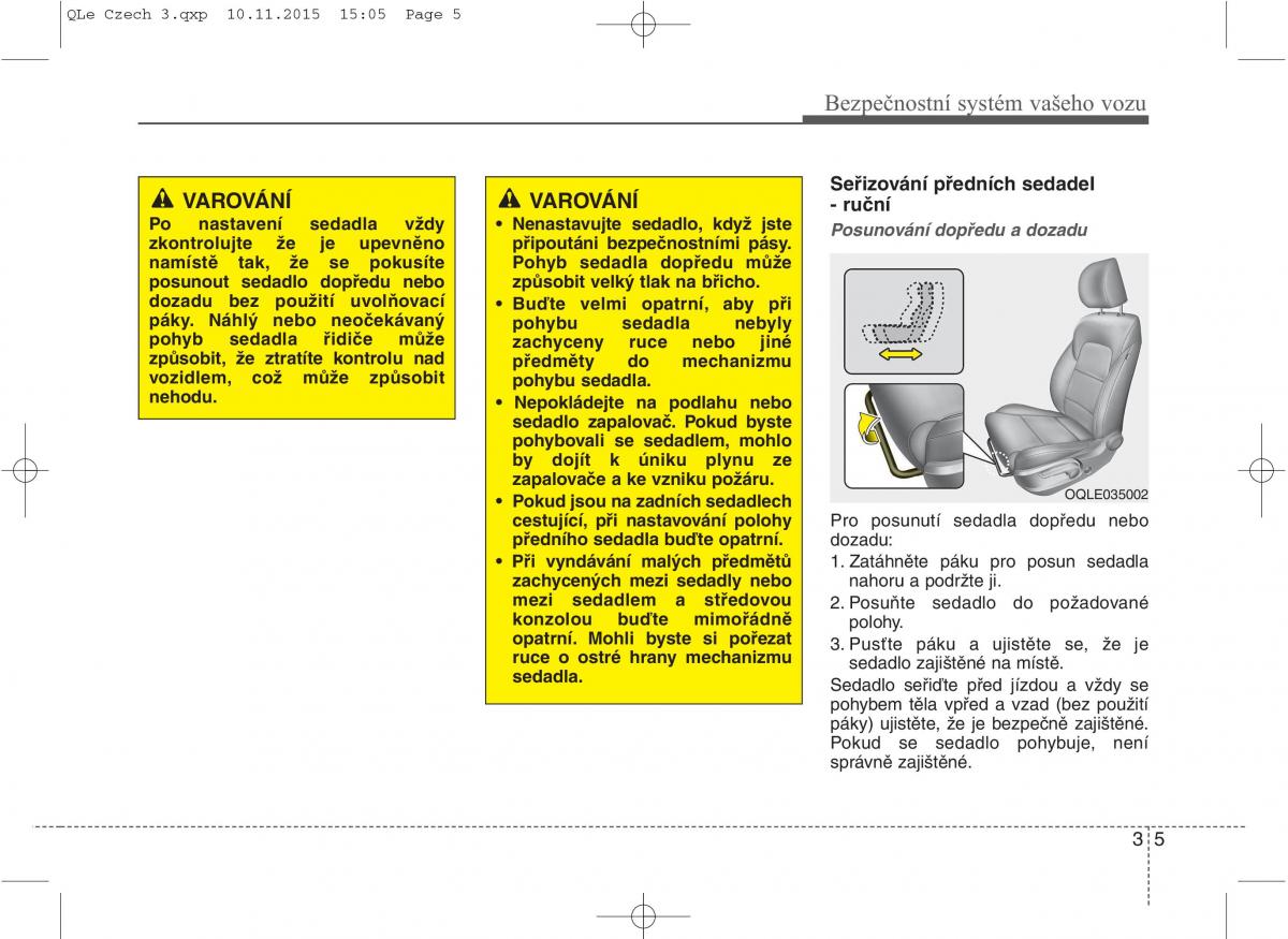 KIA Sportage IV navod k obsludze / page 23