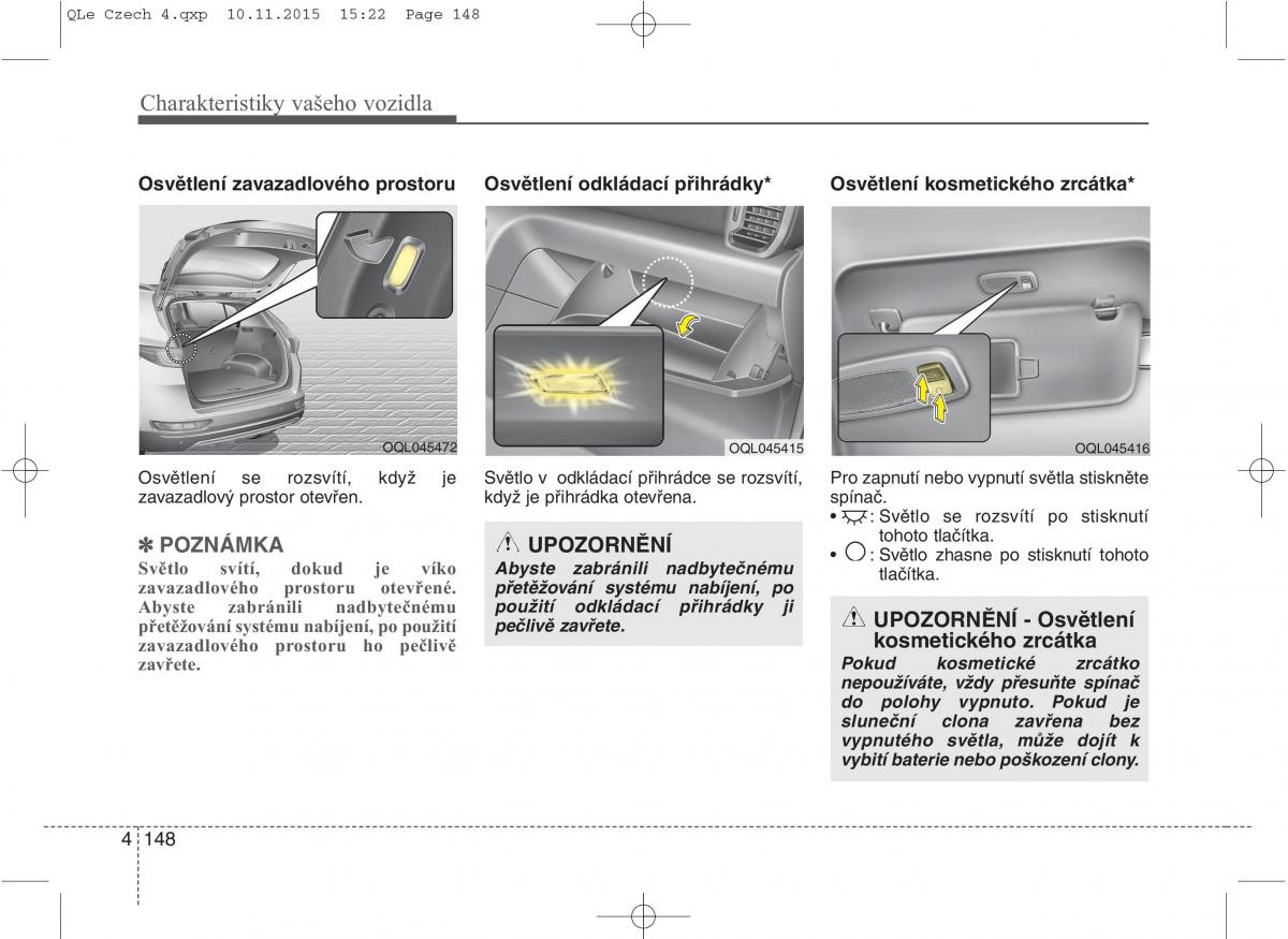 KIA Sportage IV navod k obsludze / page 237