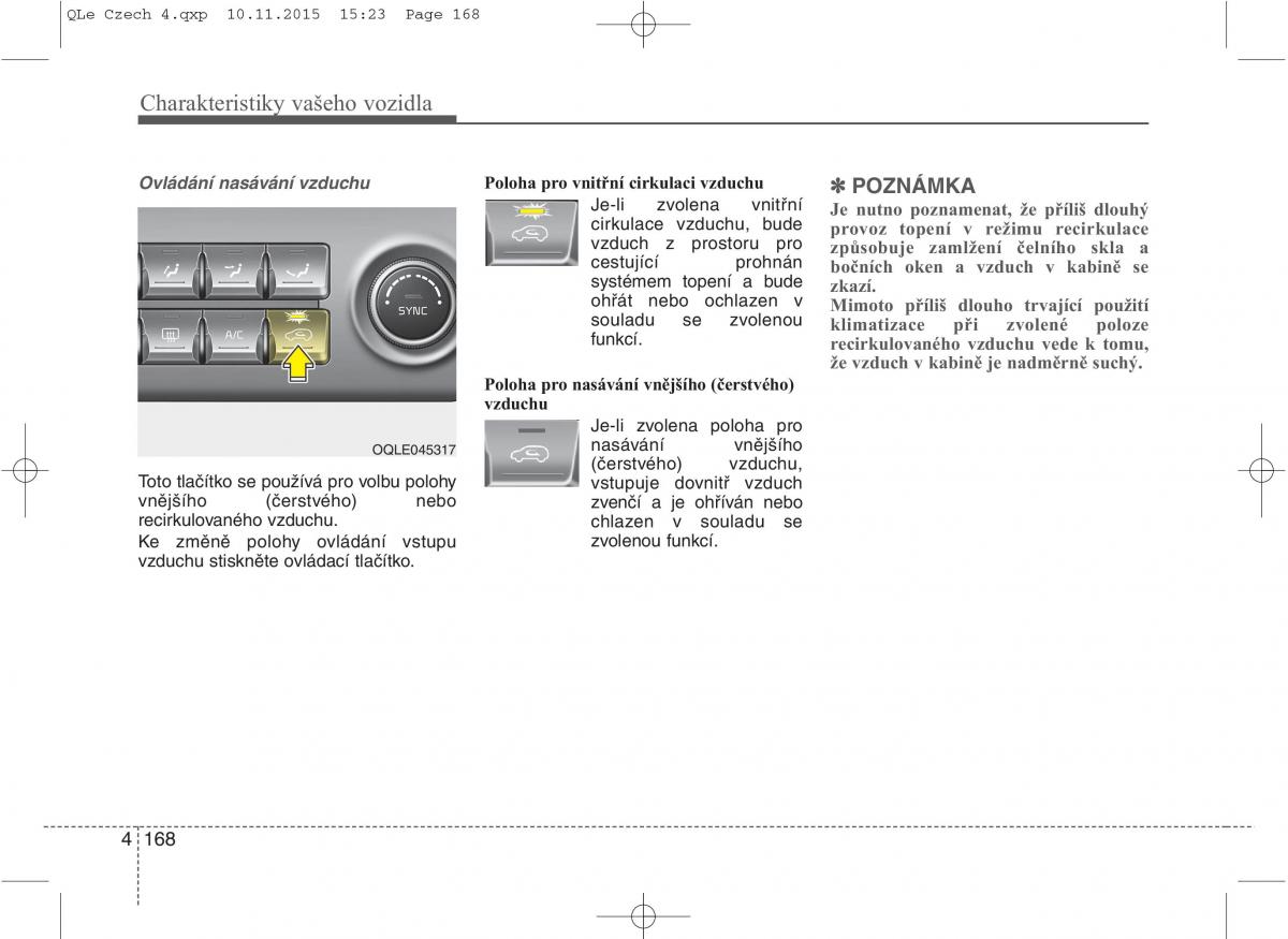 KIA Sportage IV navod k obsludze / page 257