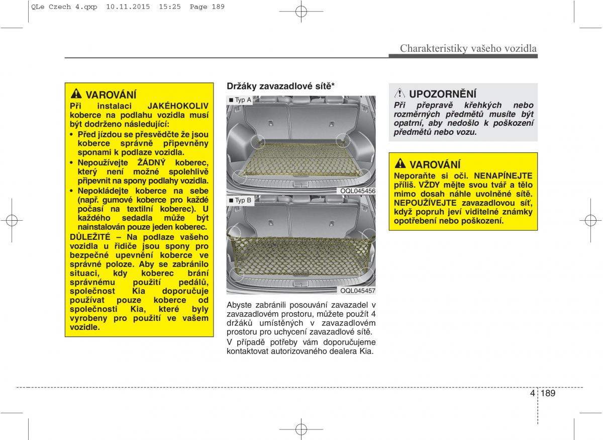 KIA Sportage IV navod k obsludze / page 278