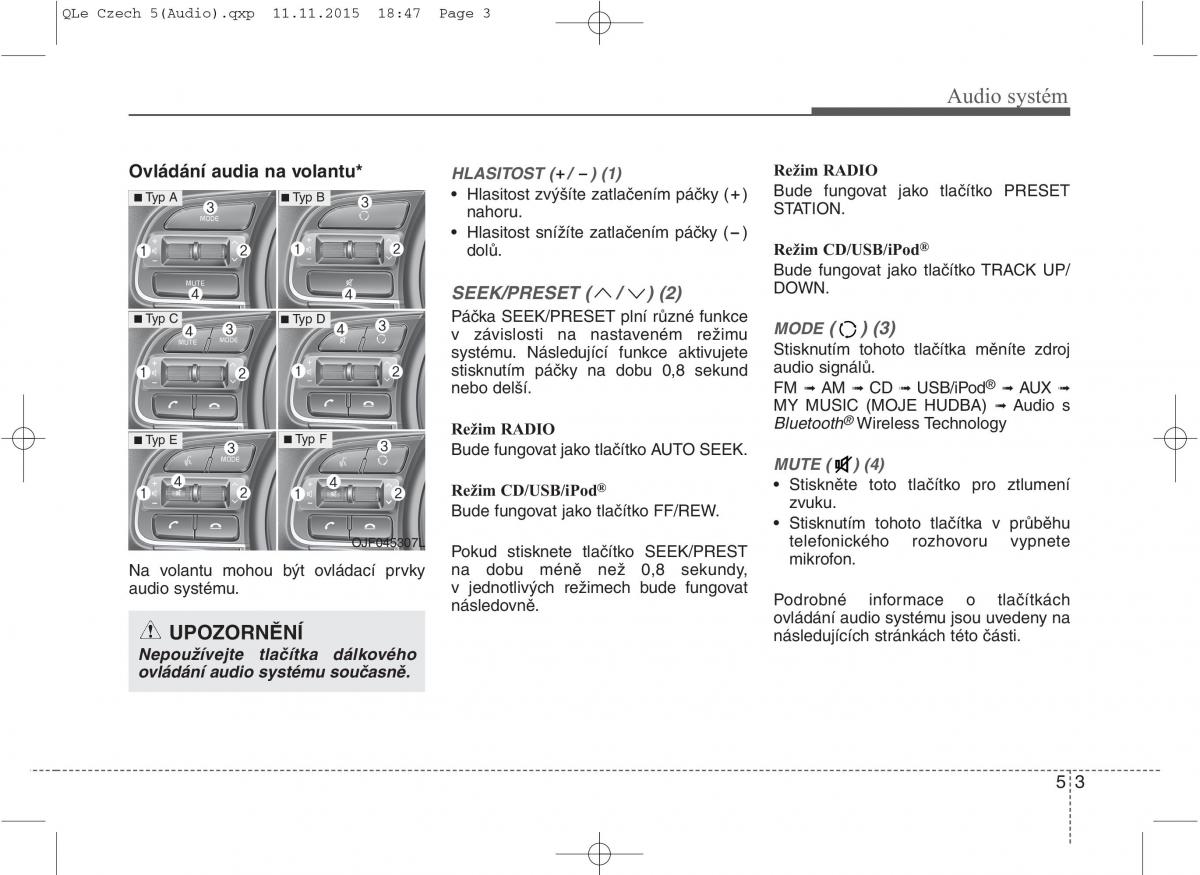 KIA Sportage IV navod k obsludze / page 285