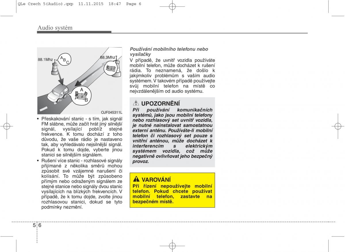 KIA Sportage IV navod k obsludze / page 288