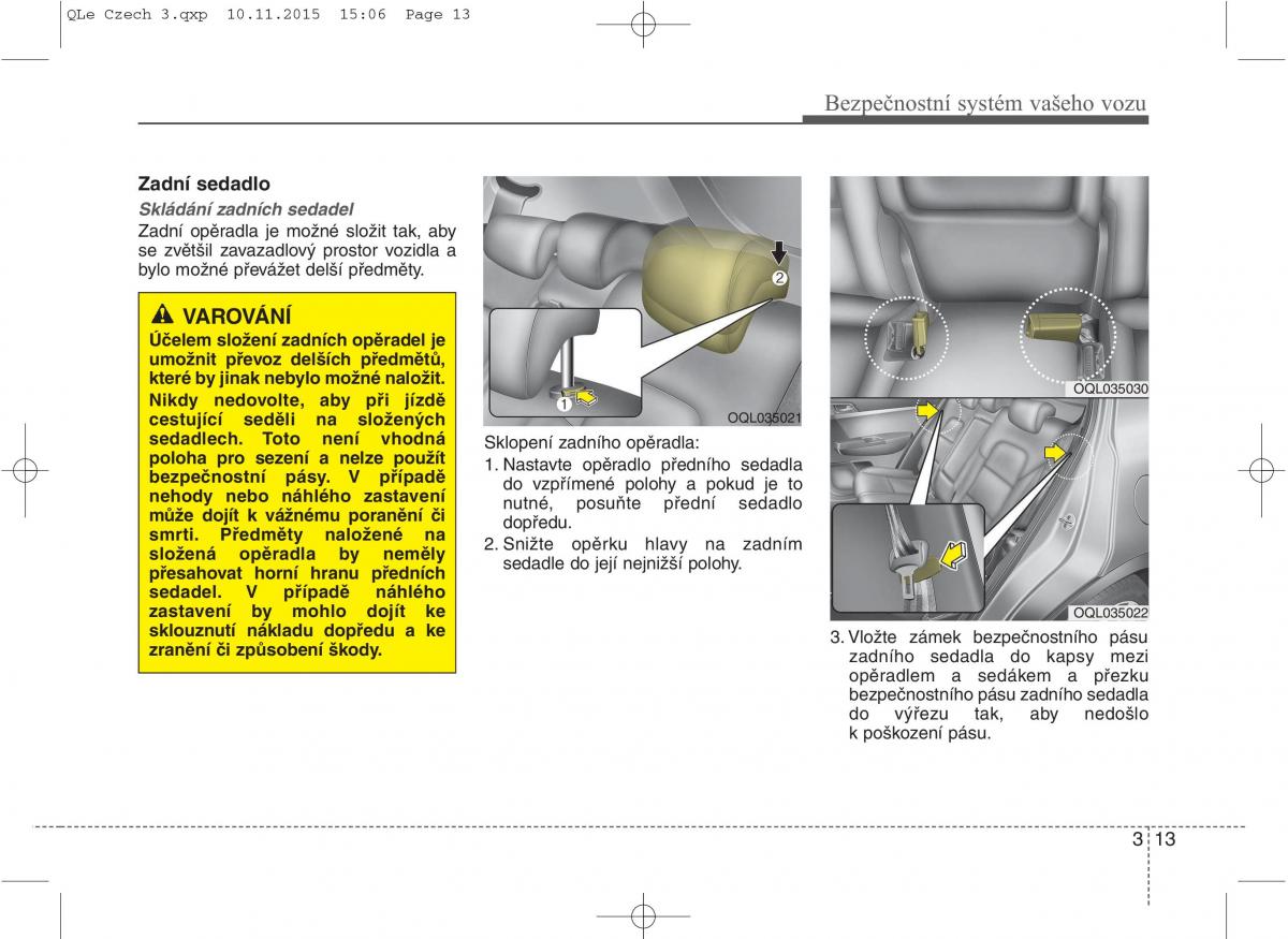 KIA Sportage IV navod k obsludze / page 31