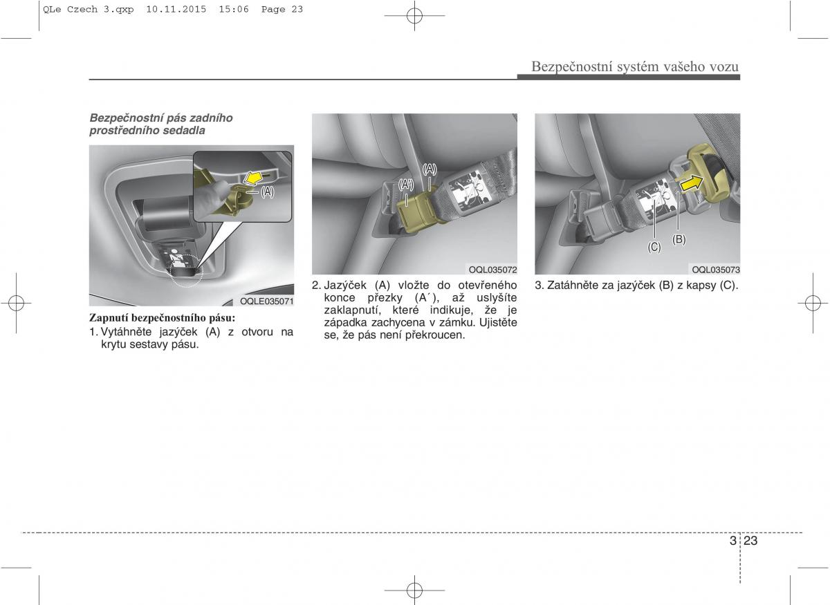 KIA Sportage IV navod k obsludze / page 41