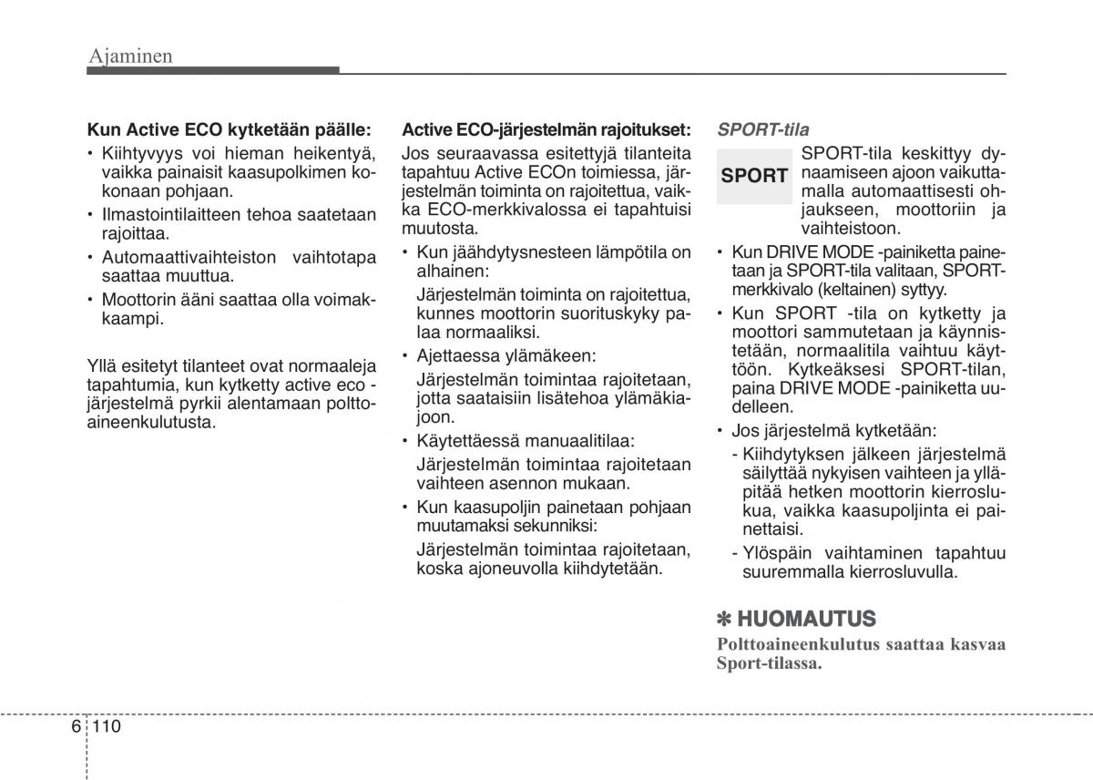 KIA Sportage IV omistajan kasikirja / page 542