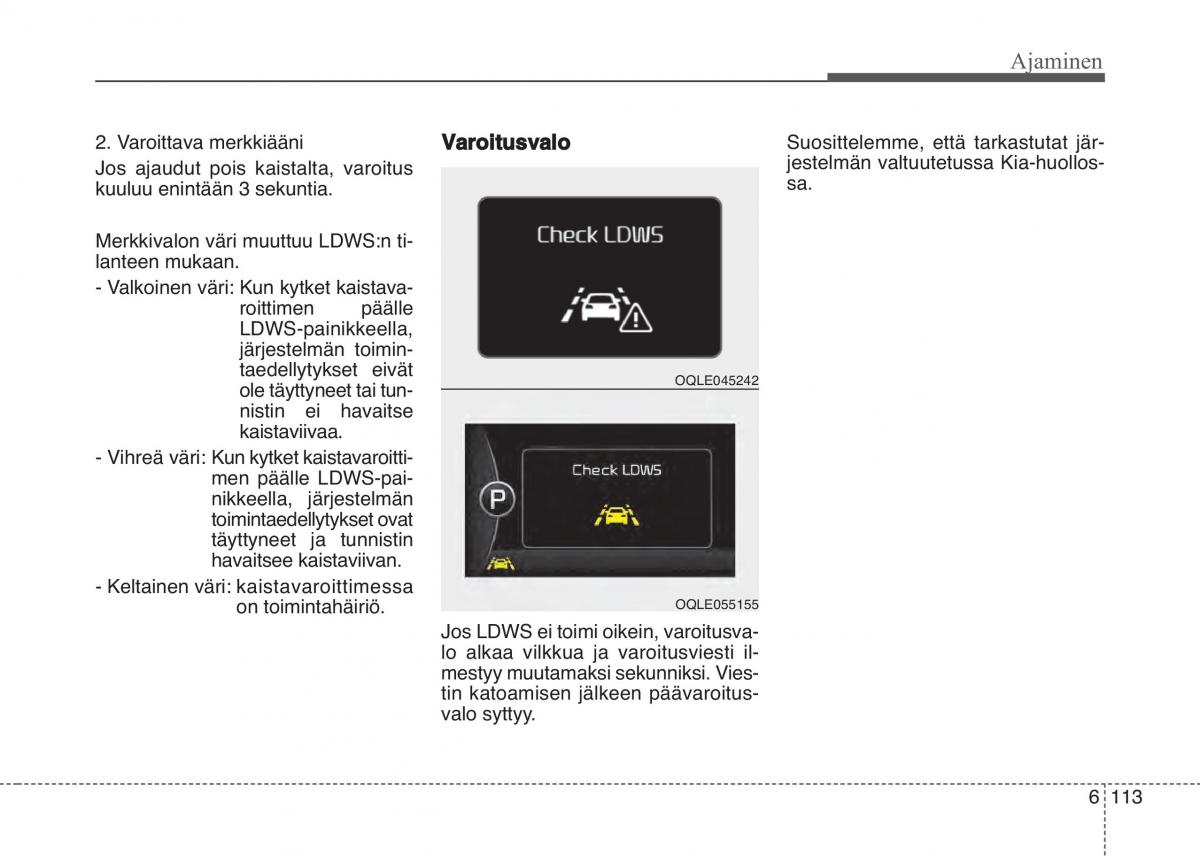 KIA Sportage IV omistajan kasikirja / page 545