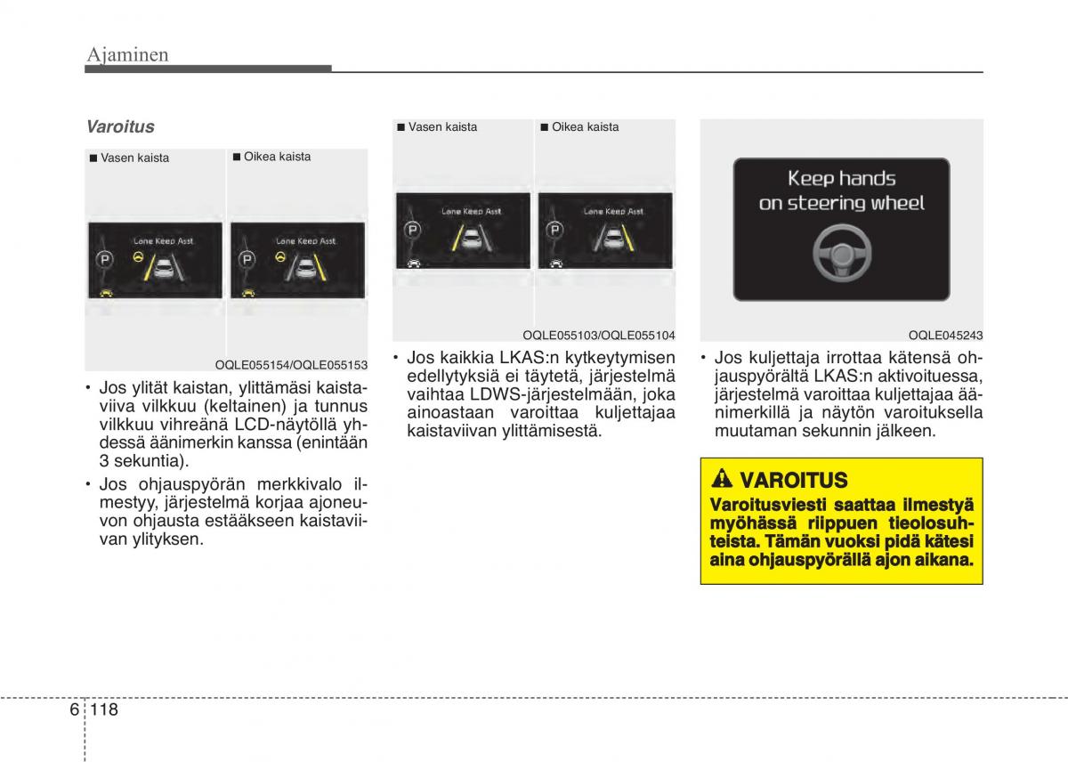 KIA Sportage IV omistajan kasikirja / page 550