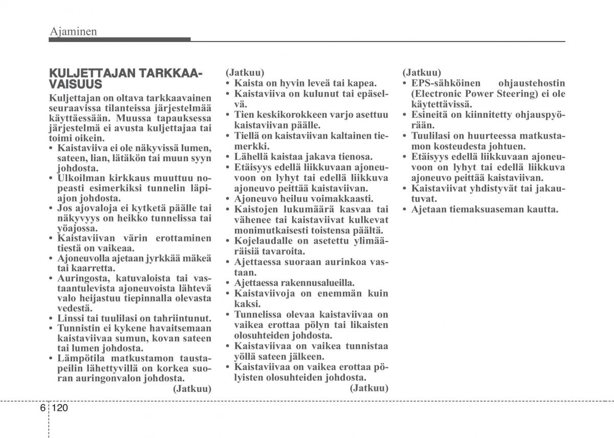 KIA Sportage IV omistajan kasikirja / page 552